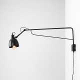 ALDEX 1002C1_D | Soho-AL Aldex zidna svjetiljka sa prekidačem na kablu elementi koji se mogu okretati 1x E27 crno