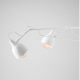 ALDEX 1002D | Soho-AL Aldex zidna svjetiljka sa prekidačem na kablu elementi koji se mogu okretati 2x E27 bijelo