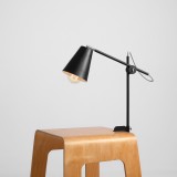 ALDEX 1008B1_U | Arte Aldex stolna, sa navojem svjetiljka 50cm sa prekidačem na kablu elementi koji se mogu okretati 1x E27 crno, krom, bijelo