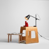 ALDEX 1008B1_U | Arte Aldex stolna, sa navojem svjetiljka 50cm sa prekidačem na kablu elementi koji se mogu okretati 1x E27 crno, krom, bijelo