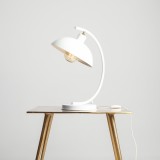 ALDEX 1036B | Espace Aldex stolna svjetiljka 40cm sa prekidačem na kablu elementi koji se mogu okretati 1x E27 bijelo, krom