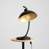 ALDEX 1036B1 | Espace Aldex stolna svjetiljka 40cm sa prekidačem na kablu elementi koji se mogu okretati 1x E27 crno, zlatno