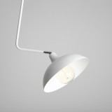 ALDEX 1036G | Espace Aldex visilice svjetiljka elementi koji se mogu okretati 1x E27 bijelo, krom