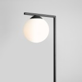 ALDEX 1038A1_1 | Zac Aldex podna svjetiljka 168cm s prekidačem 1x E27 crno, opal