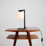 ALDEX 1038B1_1 | Zac Aldex stolna svjetiljka 39cm sa prekidačem na kablu 1x E14 crno, opal