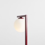ALDEX 1038B15_1 | Zac Aldex stolna svjetiljka 39cm sa prekidačem na kablu 1x E14 bordo, opal
