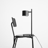 ALDEX 1047B | Bot Aldex stolna svjetiljka 47cm sa prekidačem na kablu elementi koji se mogu okretati 1x GU10 crno