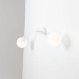 ALDEX 1064D | Pure-AL Aldex zidna svjetiljka 2x E14 bijelo, opal