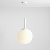 ALDEX 1087XL | Bosso Aldex visilice svjetiljka kuglasta 1x E27 bijelo, opal
