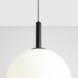 ALDEX 1087XXL1 | Bosso Aldex visilice svjetiljka kuglasta 1x E27 crno, opal