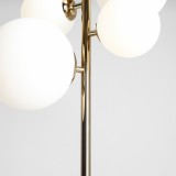 ALDEX 1091A30 | Bloom-AL Aldex podna svjetiljka 161cm sa nožnim prekidačem 2x E27 + 2x E14 zlatno, opal