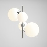 ALDEX 1091L4 | Bloom-AL Aldex visilice svjetiljka 2x E27 + 2x E14 krom, opal