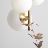 ALDEX 1091L40 | Bloom-AL Aldex visilice svjetiljka 2x E27 + 2x E14 mesing, opal