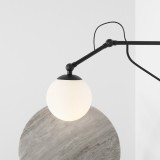 ALDEX 1105C1_M | Soho-AL Aldex zidna svjetiljka sa prekidačem na kablu elementi koji se mogu okretati 1x E14 crno, opal