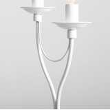 ALDEX 397B_M | Roza Aldex stolna svjetiljka 47cm sa prekidačem na kablu 2x E14 bijelo