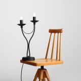 ALDEX 397B1_M | Roza Aldex stolna svjetiljka 47cm sa prekidačem na kablu 2x E14 crno