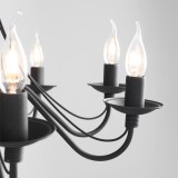 ALDEX 397P1 | Roza Aldex luster svjetiljka 8x E14 crno