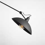 ALDEX 808PL_G1 | Melos Aldex zidna, stropne svjetiljke svjetiljka elementi koji se mogu okretati 1x E27 crno