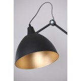 ALDEX 843D | Aida-Bibi Aldex zidna svjetiljka elementi koji se mogu okretati 2x E27 crno, zlatno