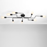 ALDEX 923P | Rolf Aldex stropne svjetiljke svjetiljka 8x E27 crno