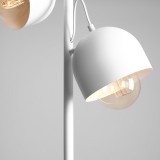 ALDEX 976A | Beryl Aldex podna svjetiljka 161cm s prekidačem elementi koji se mogu okretati 2x E27 bijelo