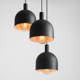 ALDEX 976E1_R | Beryl Aldex visilice svjetiljka 3x E27 crno, bijelo