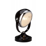 BRILLIANT 04347/06 | RiderB Brilliant stolna svjetiljka 28cm sa prekidačem na kablu 1x E14 crno, krom