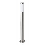 BRILLIANT 43685/82 | Chorus Brilliant podna svjetiljka 80cm 1x E27 IP44 plemeniti čelik, čelik sivo, bijelo
