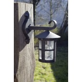 BRILLIANT 45582/60 | Jordy Brilliant zidna svjetiljka 1x E27 IP44 crno, rdža smeđe