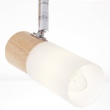 BRILLIANT 51434/50 | Babsan Brilliant spot svjetiljka elementi koji se mogu okretati 3x E14 drvo, bijelo