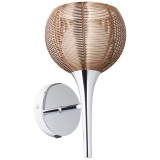 BRILLIANT 61111/53 | Relax-BRI Brilliant zidna svjetiljka s prekidačem 1x G9 krom, bronca, bijelo