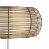 BRILLIANT 61158/53 | Relax-BRI Brilliant podna svjetiljka 162cm sa nožnim prekidačem 2x E27 krom, bronca, bijelo