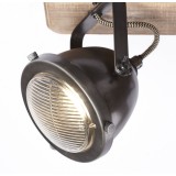 BRILLIANT 72035/84 | Carmen-Wood Brilliant stropne svjetiljke svjetiljka elementi koji se mogu okretati 4x GU10 galvanizirana metalna površina, drvo