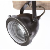 BRILLIANT 72035/84 | Carmen-Wood Brilliant stropne svjetiljke svjetiljka elementi koji se mogu okretati 4x GU10 galvanizirana metalna površina, drvo