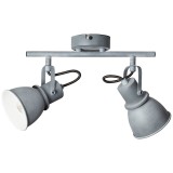 BRILLIANT 76313/70 | Bogart Brilliant stropne svjetiljke svjetiljka elementi koji se mogu okretati 2x E14 beton