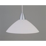 BRILLIANT 78270/05 | Logo Brilliant visilice svjetiljka 1x E27 bijelo, srebrno