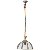 BRILLIANT 93549/20 | Messy Brilliant visilice svjetiljka 1x E27 galvanizirana metalna površina, drvo