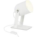 BRILLIANT 98960/05 | Yan Brilliant stolna svjetiljka 29cm sa prekidačem na kablu elementi koji se mogu okretati 1x E27 bijelo