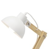 BRILLIANT 98979/05 | Moda-BRI Brilliant stolna svjetiljka 41,5cm sa prekidačem na kablu elementi koji se mogu okretati 1x E27 bijelo