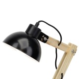 BRILLIANT 98979/06 | Moda-BRI Brilliant stolna svjetiljka 41,5cm sa prekidačem na kablu elementi koji se mogu okretati 1x E27 crno