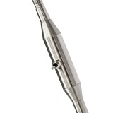 BRILLIANT G16358/13 | Philo Brilliant podna svjetiljka 140cm s prekidačem 1x E14 250lm 3000K satenski nikal, bijelo