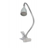 BRILLIANT G92936/11 | Anthony Brilliant svjetiljke sa štipaljkama svjetiljka sa prekidačem na kablu elementi koji se mogu okretati 1x LED 200lm 3000K satenski nikal, boja titana