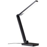 BRILLIANT G99027/06 | Tori-BRI Brilliant stolna svjetiljka 60,5cm sa tiristorski dodirnim prekidačem elementi koji se mogu okretati 1x LED 320lm 5000K crno