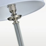COSMOLIGHT F01322NI-WH | Siena-COS Cosmolight podna svjetiljka 170cm sa nožnim prekidačem 1x E27 nikel, prozirno, bijelo