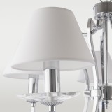 COSMOLIGHT P05762CH-WH | Riga-COS Cosmolight luster svjetiljka 5x E14 krom, kristal, bijelo