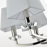 COSMOLIGHT P06346NI-WH | Dubai-COS Cosmolight luster svjetiljka 6x E14 nikel, prozirno, bijelo