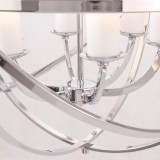 COSMOLIGHT P06441CH | Orlando-COS Cosmolight luster svjetiljka kuglasta 6x E14 krom, acidni