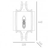 COSMOLIGHT W01053NI-WH | Faro-COS Cosmolight zidna svjetiljka 1x E14 nikel, bijelo
