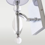 COSMOLIGHT W01780CH-WH | Cancun Cosmolight zidna svjetiljka 1x E14 krom, prozirno, bijelo