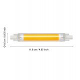 EGLO 110229 | R7s 9W -> 75W Eglo cilindar LED izvori svjetlosti 118 mm SMD 1055lm 2700K CRI>80
